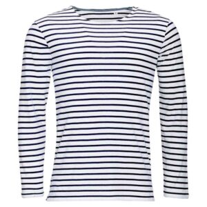 SOL'S Marine Long Sleeve Striped T-Shirt 1402