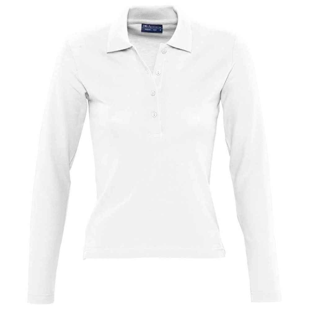 SOL'S Ladies Podium Long Sleeve Cotton Piqué Polo Shirt 11317