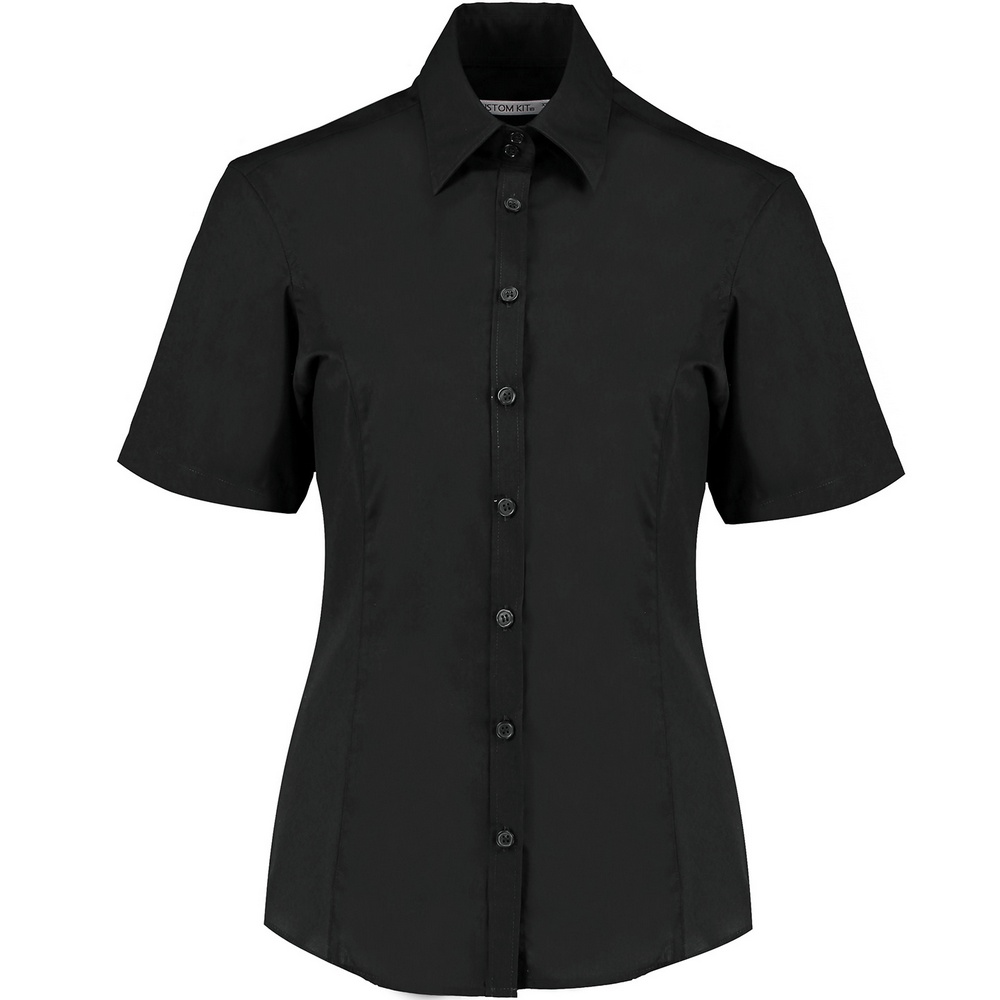 Kustom Kit Business blouse short-sleeved (tailored fit) K742F