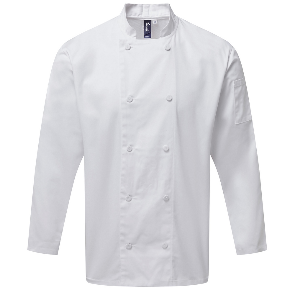 Premier Chef's Coolchecker® long sleeve jacket PR903