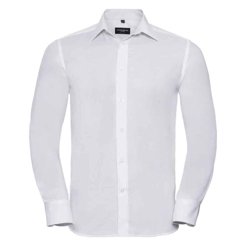 Russell Collection Long Sleeve Tailored Oxford Shirt 922M