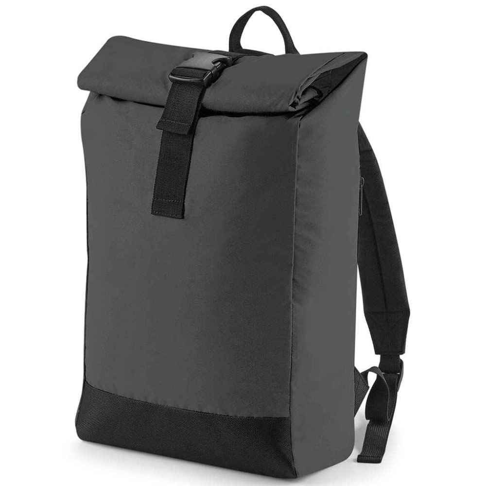 BagBase Reflective Roll-Top Backpack BG138