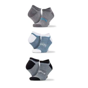 Spiro 3 Pack Mixed Stripe Sneaker Socks SR295