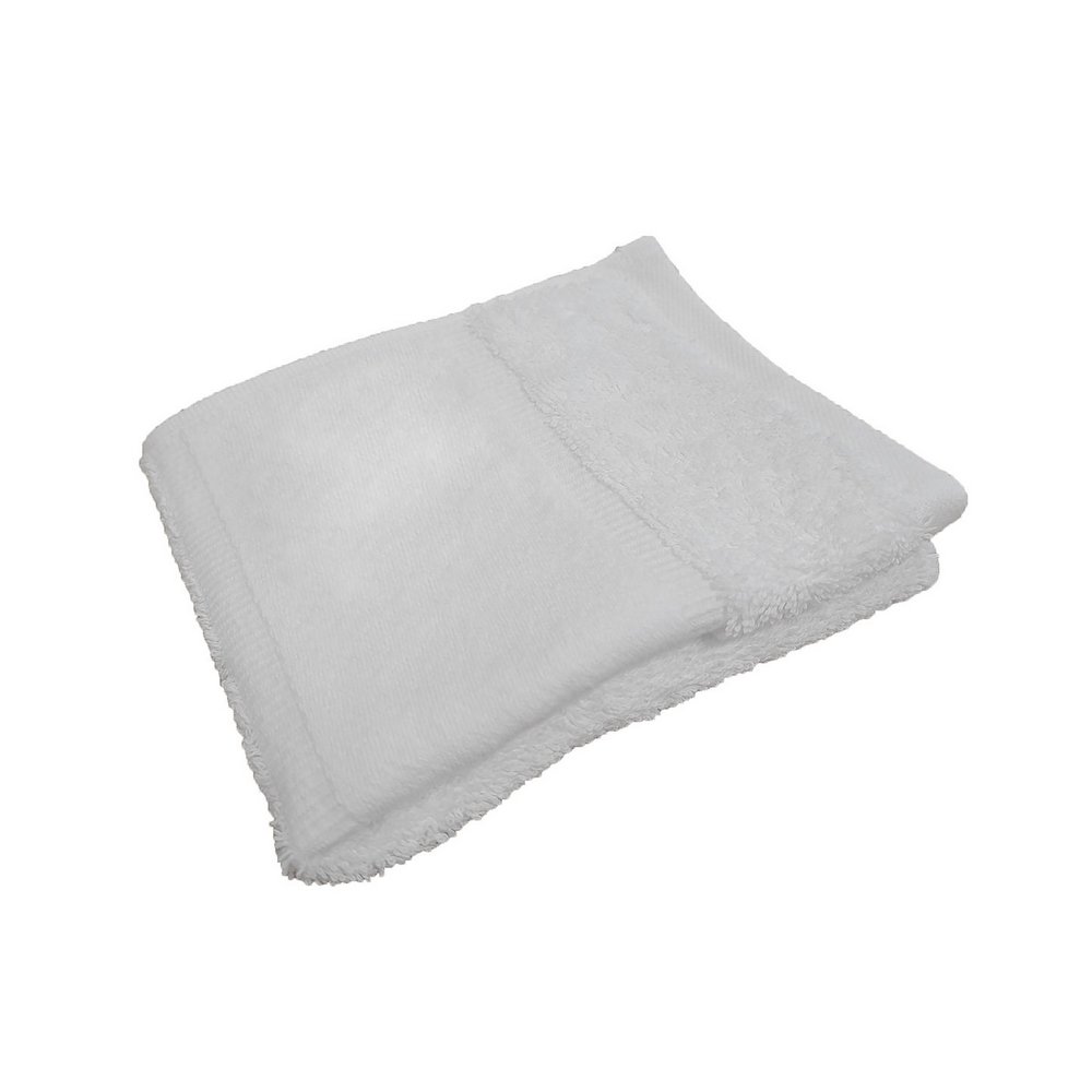 Towel City Organic guest towel with printable border TC505